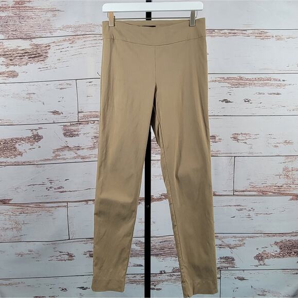 Paul Stuart Tan Pull On Pant Straight Slim Leg Size 8 - Picture 1 of 5